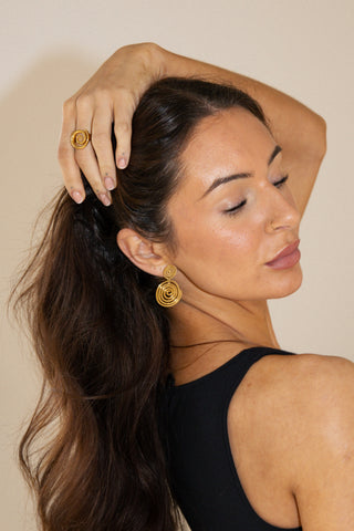 Koru Spiral Earrings | Waterproof Earrings | Monday's Child