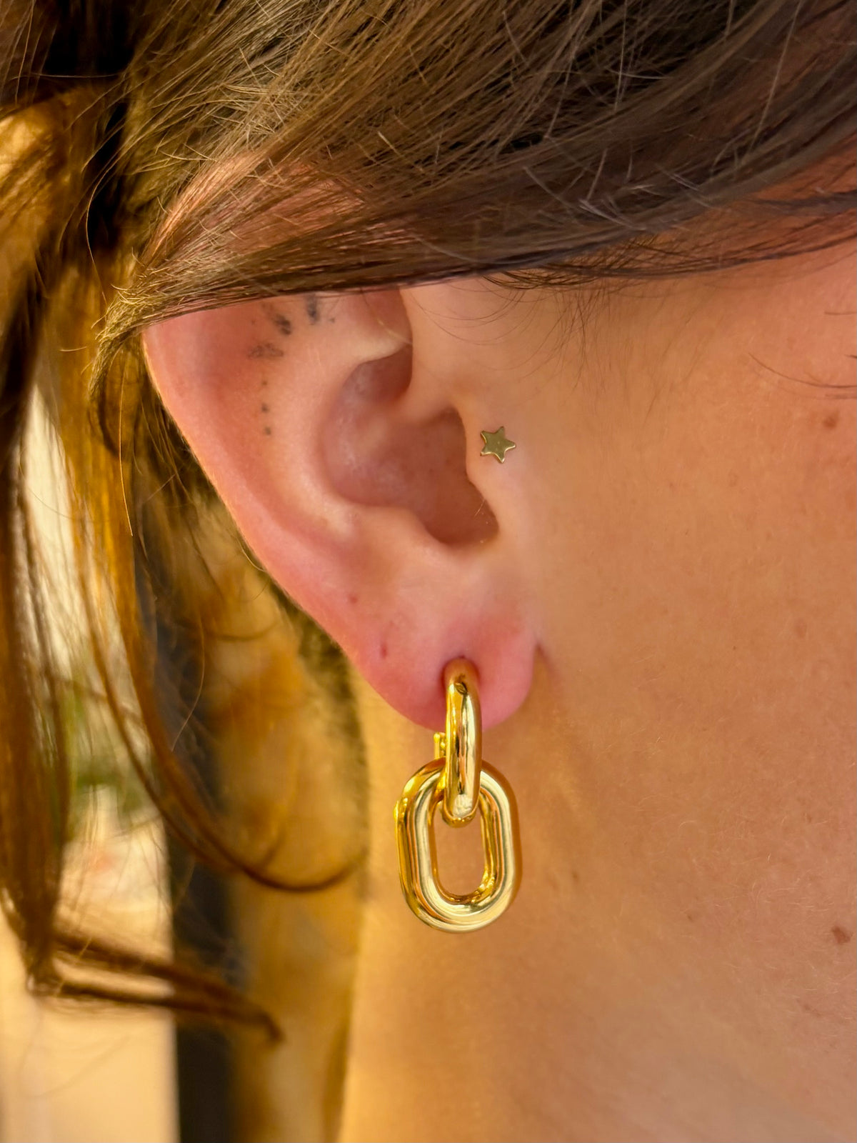 Quinn Link Earrings | Tarnish Proof Earrings | Monday's Child