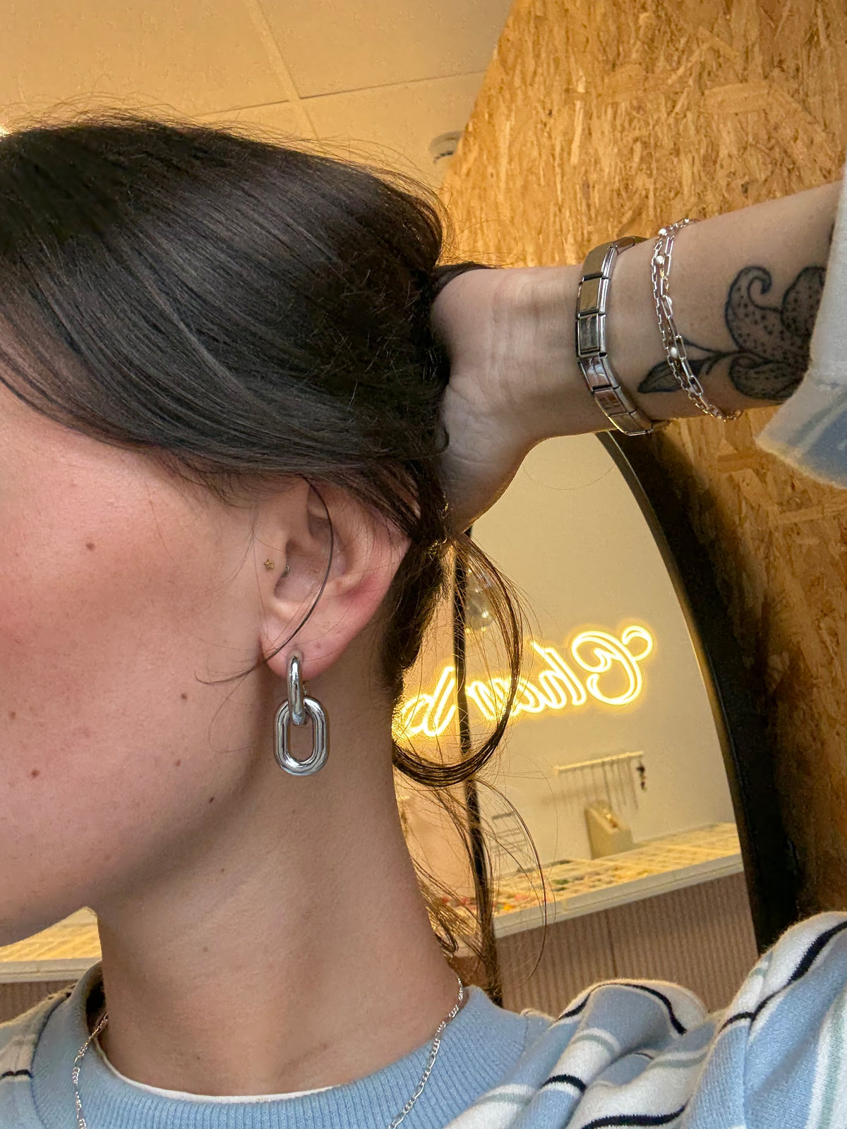 Quinn Link Earrings | Tarnish Proof Earrings | Monday's Child
