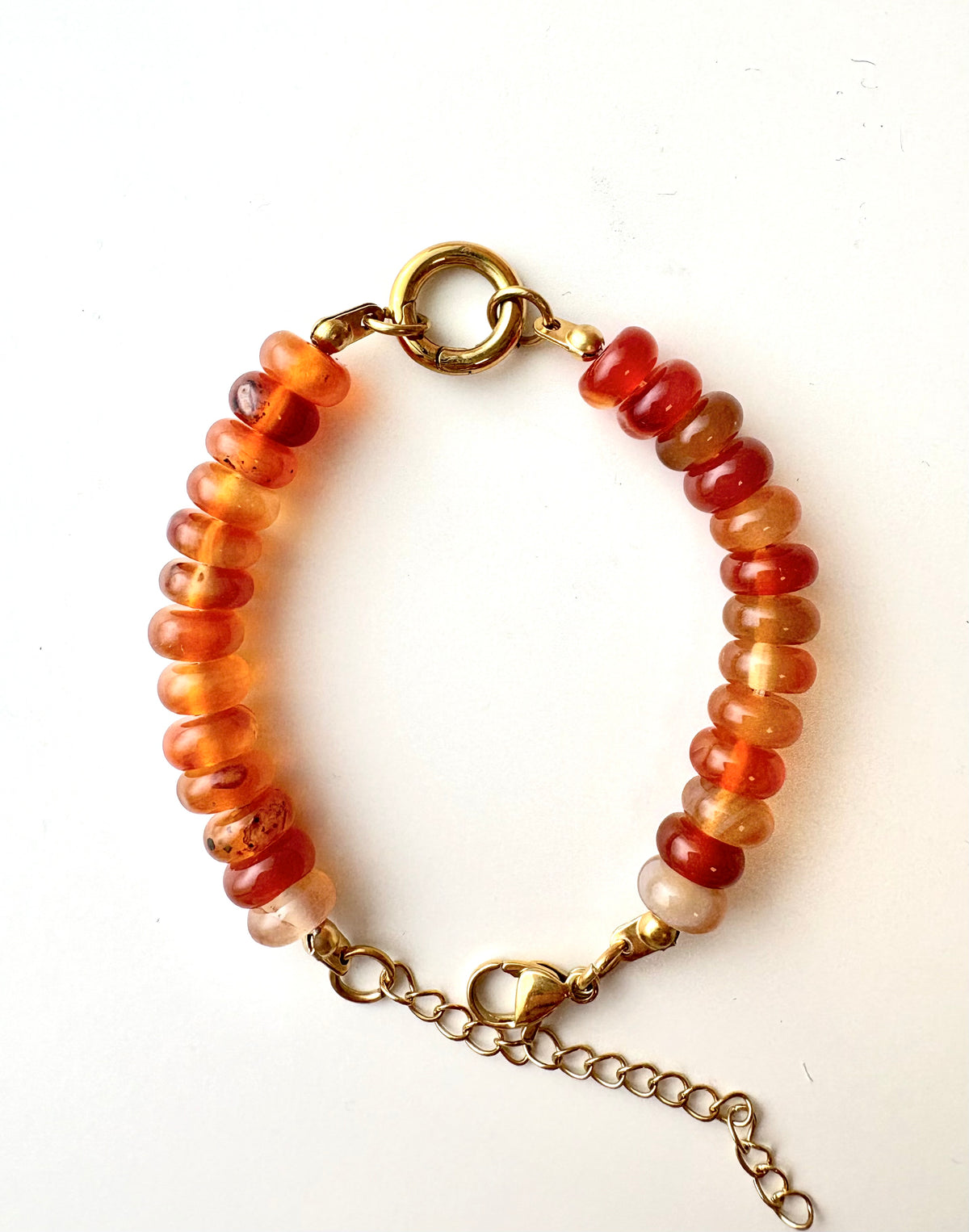 Sela Red Agate Stone Bracelet