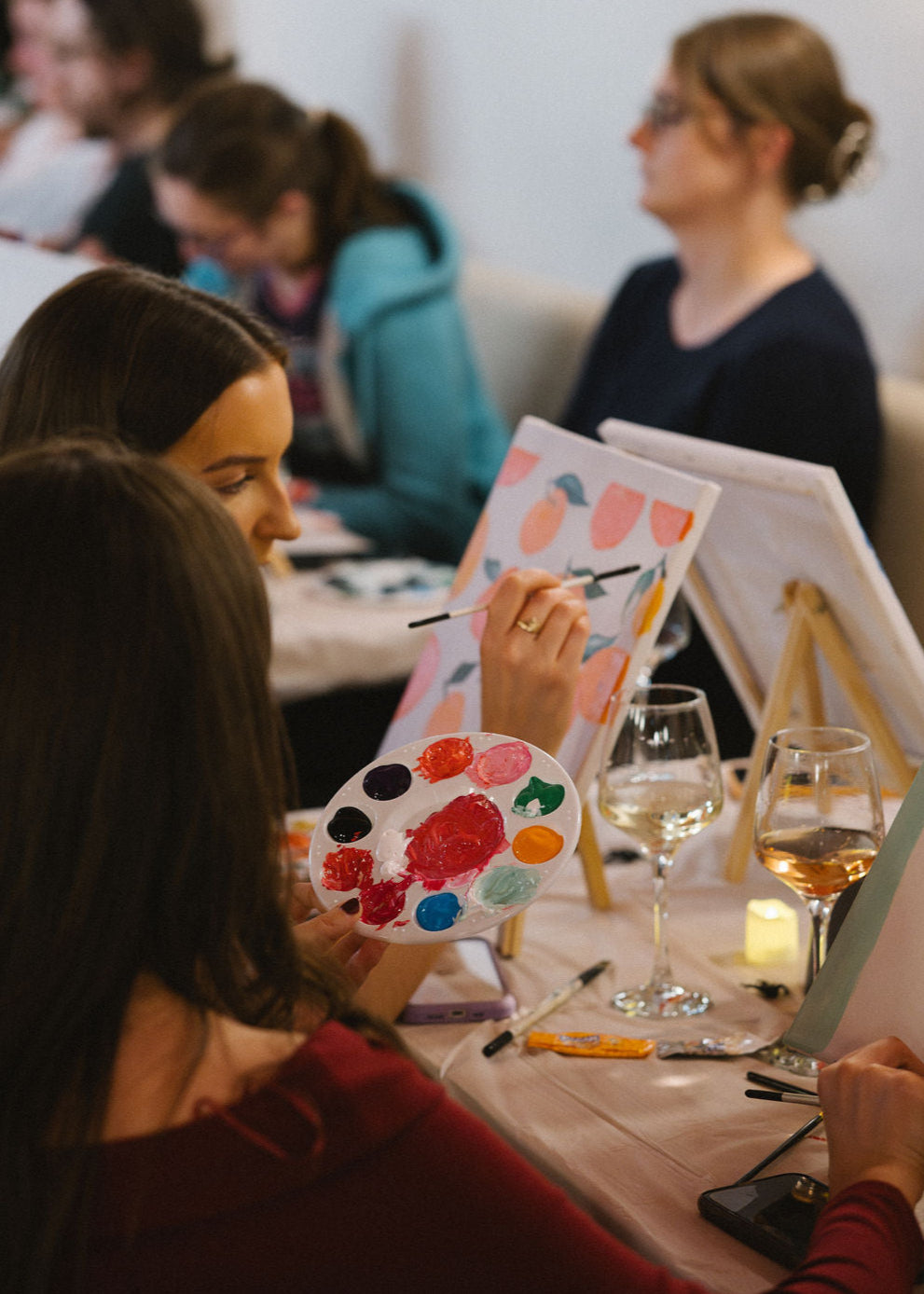 Paint and Sip / Charm bar Galentines Night