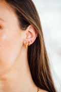 Bar Stud Earrings | Mondays Child | Waterproof - Sustainable Jewellery 