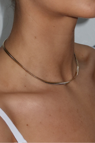 Shea Herringbone Necklace | Monday's Child Jewellery

