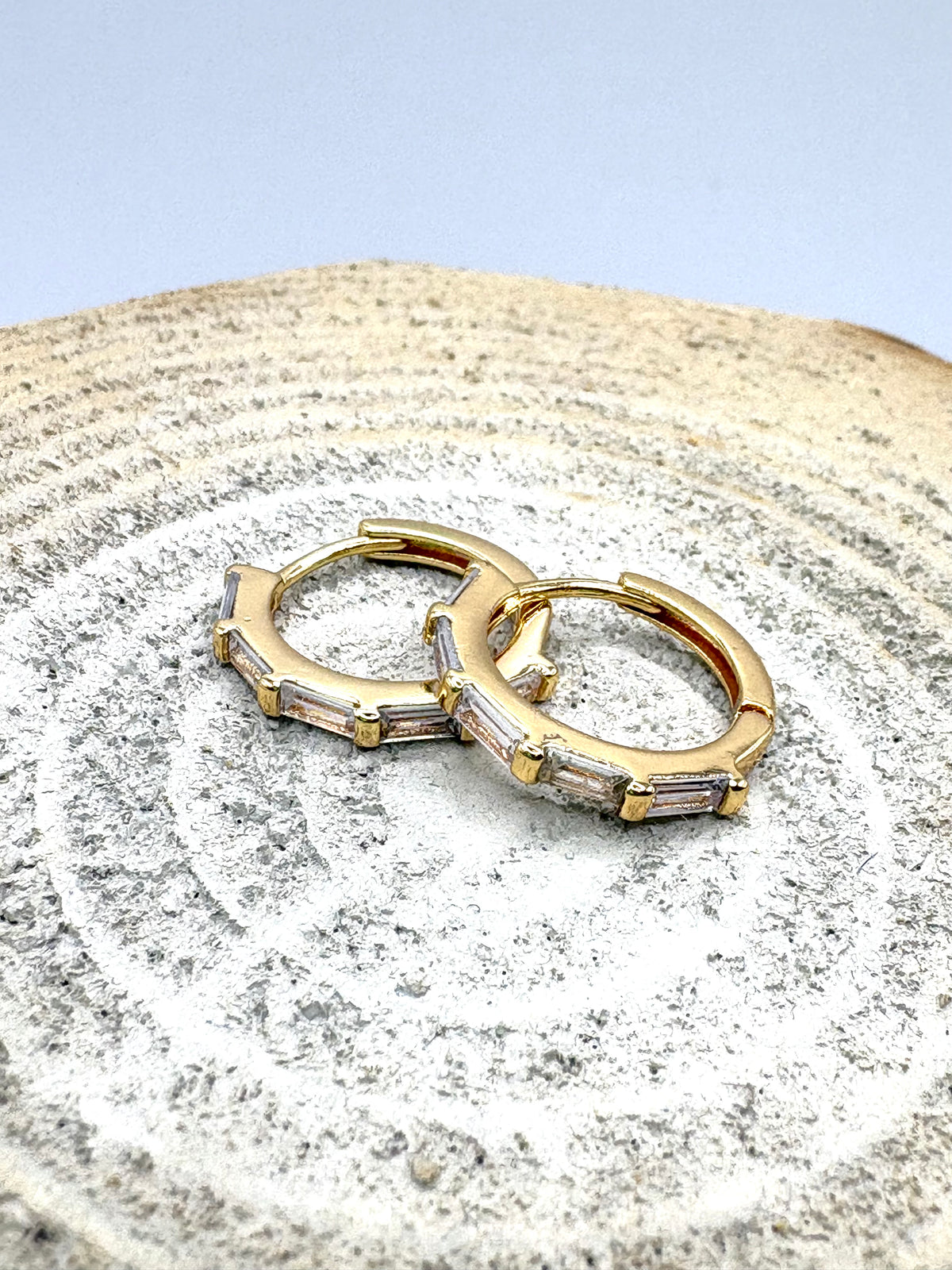 Della Gem Huggie Earrings | Tarnish Proof | Mondays Child
