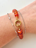 Sela Red Agate Stone Bracelet
