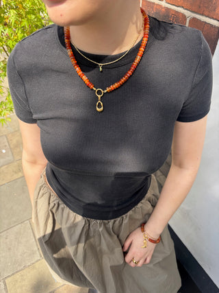 Sela Red Agate Stone Bracelet | Beaded Jewellery | Monday's Child