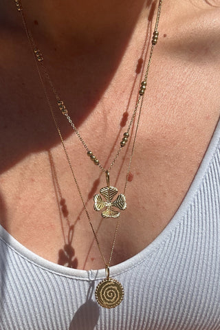 Four Leaf Clover Necklace | Empowering Jewellery | Monday's Child