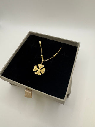 Four Leaf Clover Necklace | Empowering Jewellery | Monday's Child