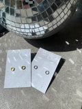 Hammered Circle Stud Earring | Mondays Child | Water Proof Jewellery 