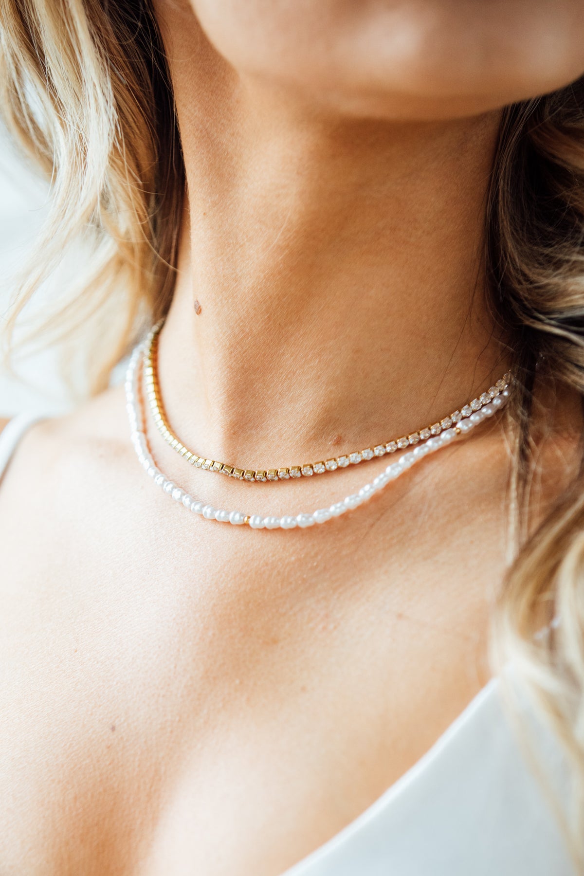 'Not your mothers pearls' Necklace | Mondays Child | Waterproof - Sustainable Jewellery 