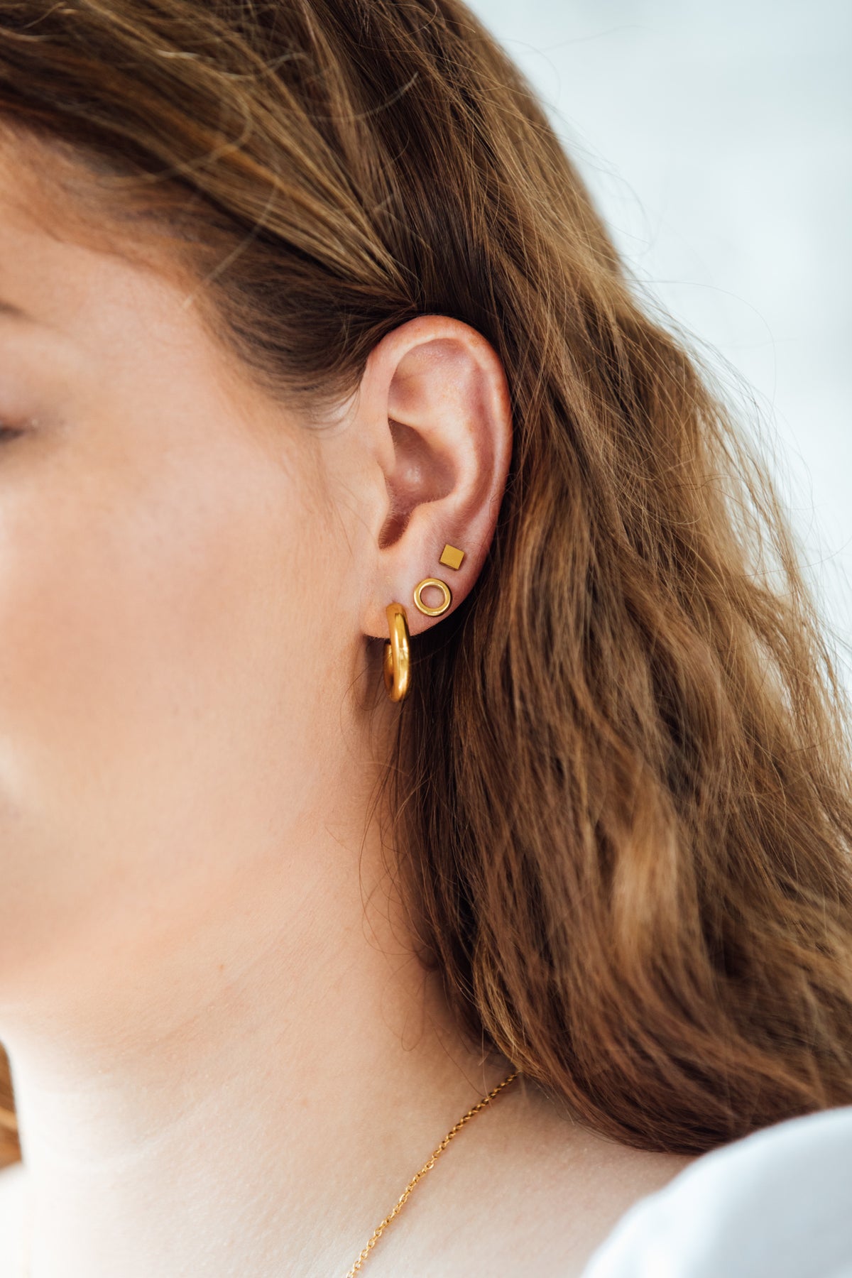 Chloe Hoop Earrings Mondays Child Waterproof Sustainable Jewellery Monday s Child