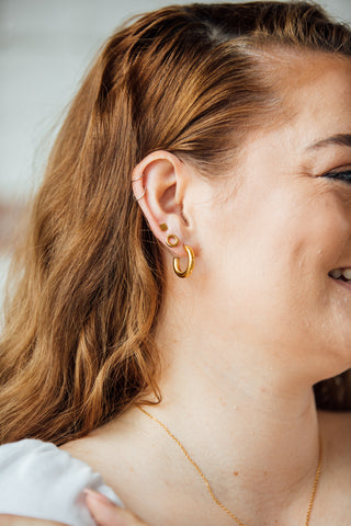 Chloe Hoop Earrings | Mondays Child | Waterproof - Sustainable Jewellery 