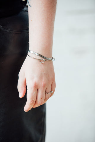 Love Knot Bangle | Mondays Child | Waterproof - Sustainable Jewellery 