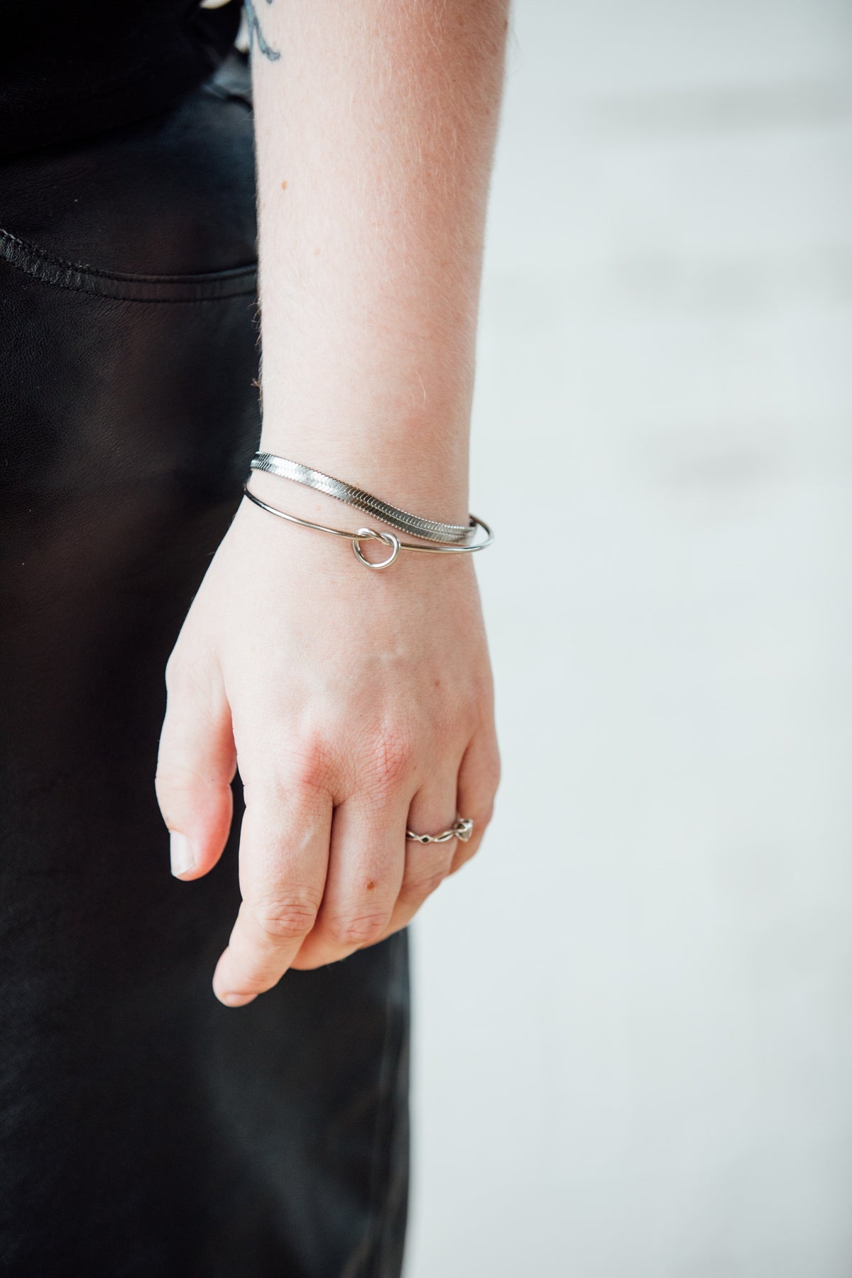 Love Knot Bangle | Mondays Child | Waterproof - Sustainable Jewellery 