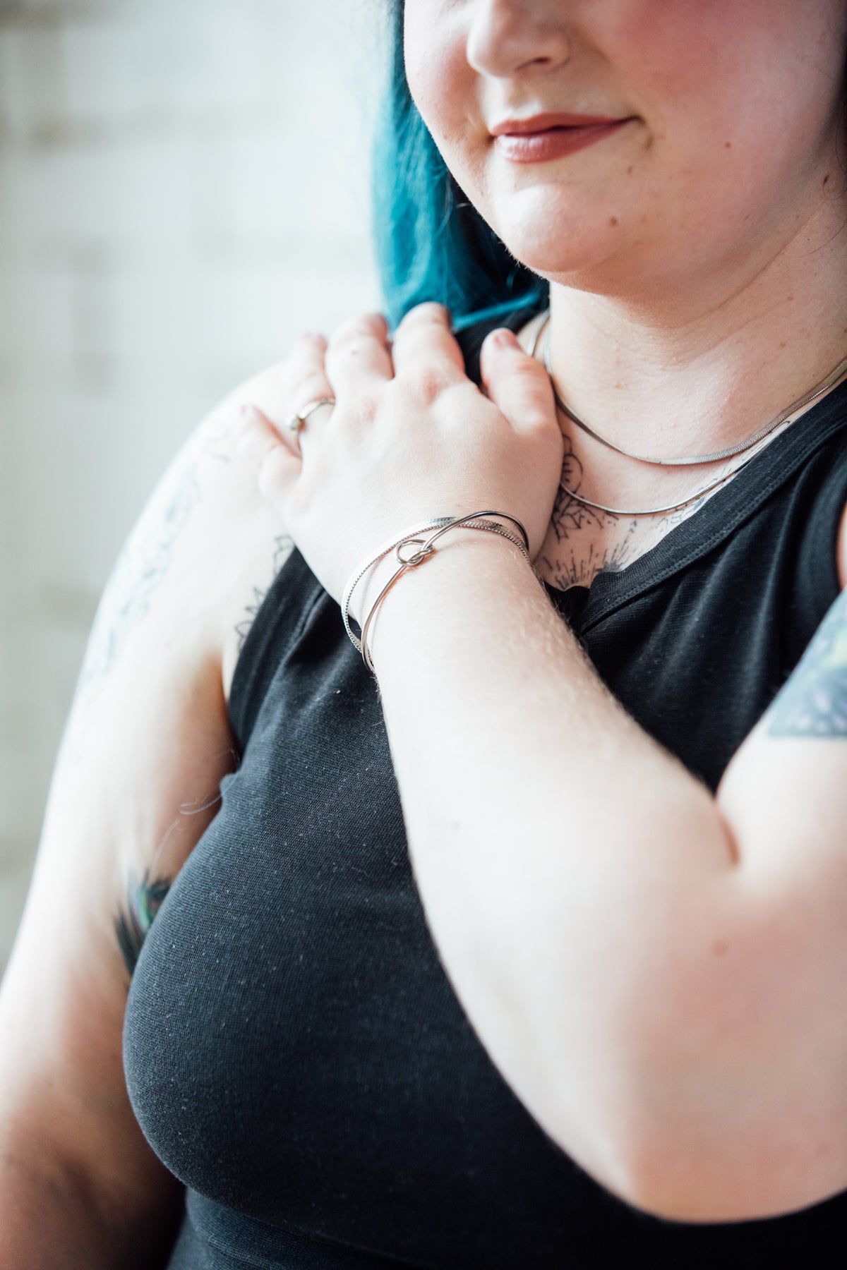 Love Knot Bangle | Mondays Child | Waterproof - Sustainable Jewellery 
