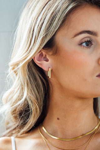 Harper Hoop Earrings | Mondays Child | Waterproof - Sustainable Jewellery 