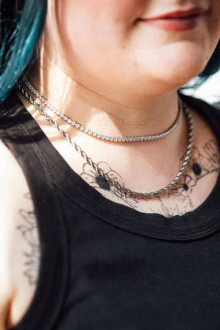 Grace tennis necklace