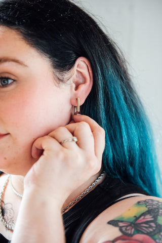 Harper Hoop Earrings | Mondays Child | Waterproof - Sustainable Jewellery 