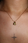 Margo Heart Necklace Gold | Monday's Child Jewellery