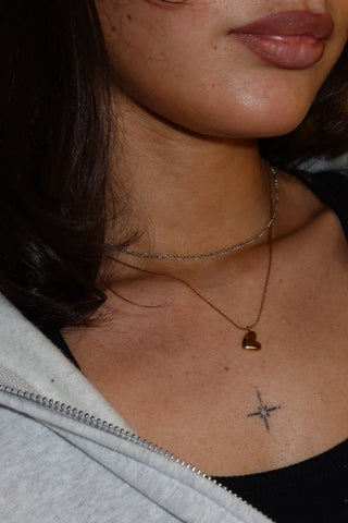Margo Heart Necklace Gold | Monday's Child Jewellery