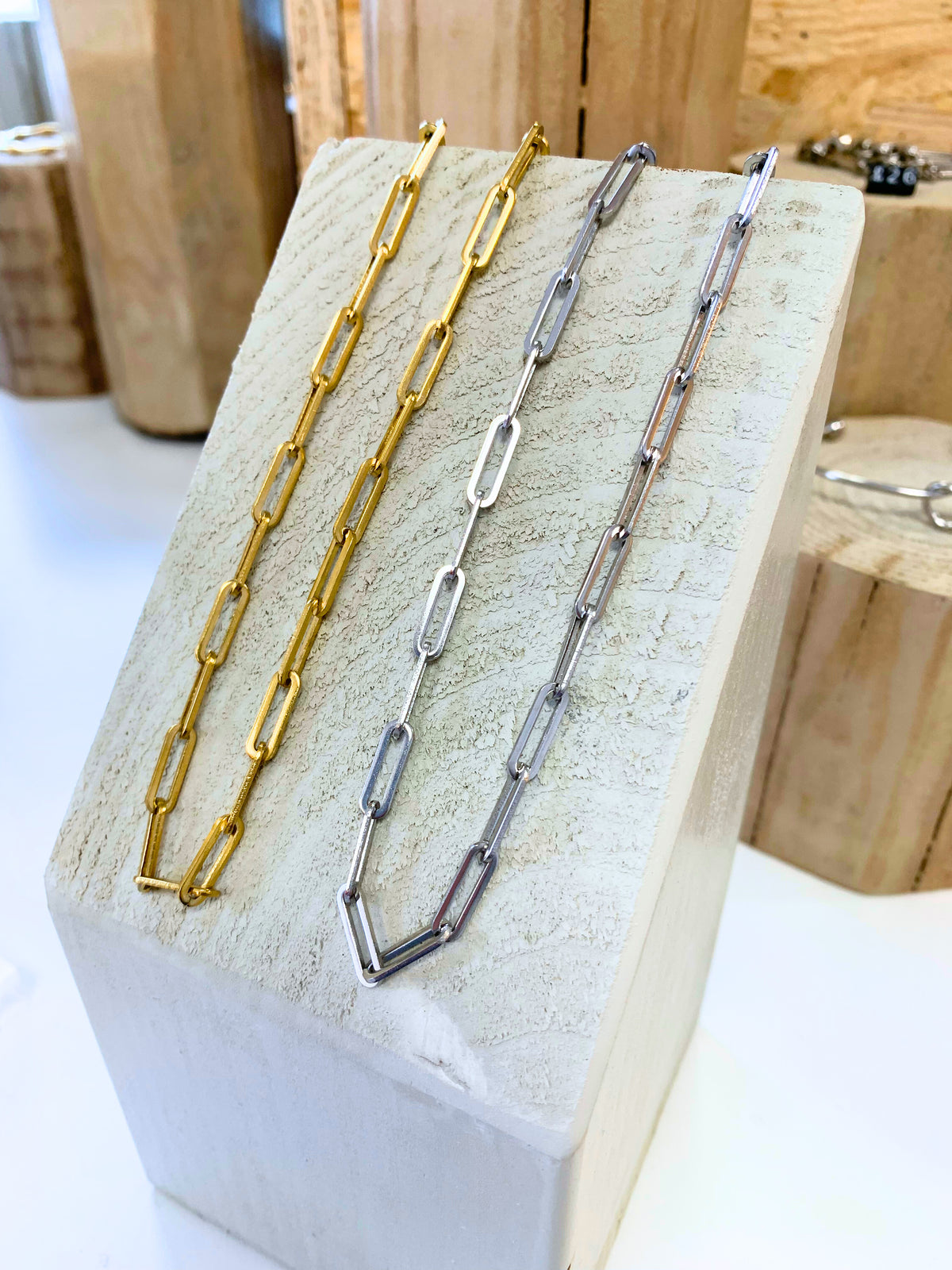 Pippa Paperclip Necklace | Mondays Child | Waterproof - Sustainable Jewellery 