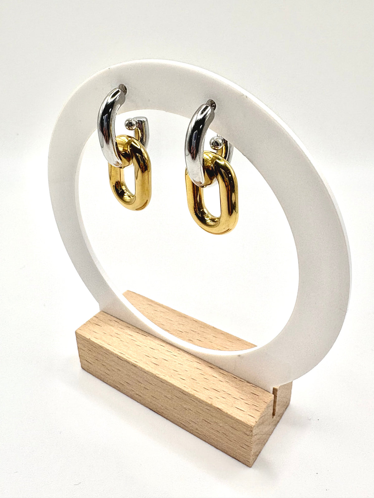Quinn Link Earrings | Tarnish Proof Earrings | Monday's Child