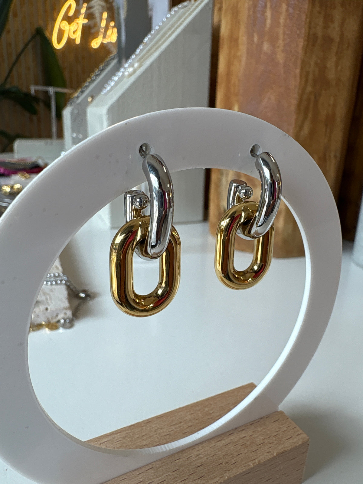 Quinn Link Earrings | Tarnish Proof Earrings | Monday's Child