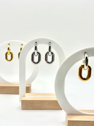Quinn Link Earrings | Tarnish Proof Earrings | Monday's Child