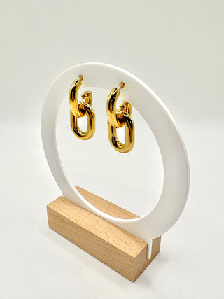 Quinn Link Earrings | Tarnish Proof Earrings | Monday's Child