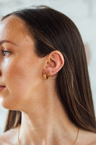 Star Huggie Earrings