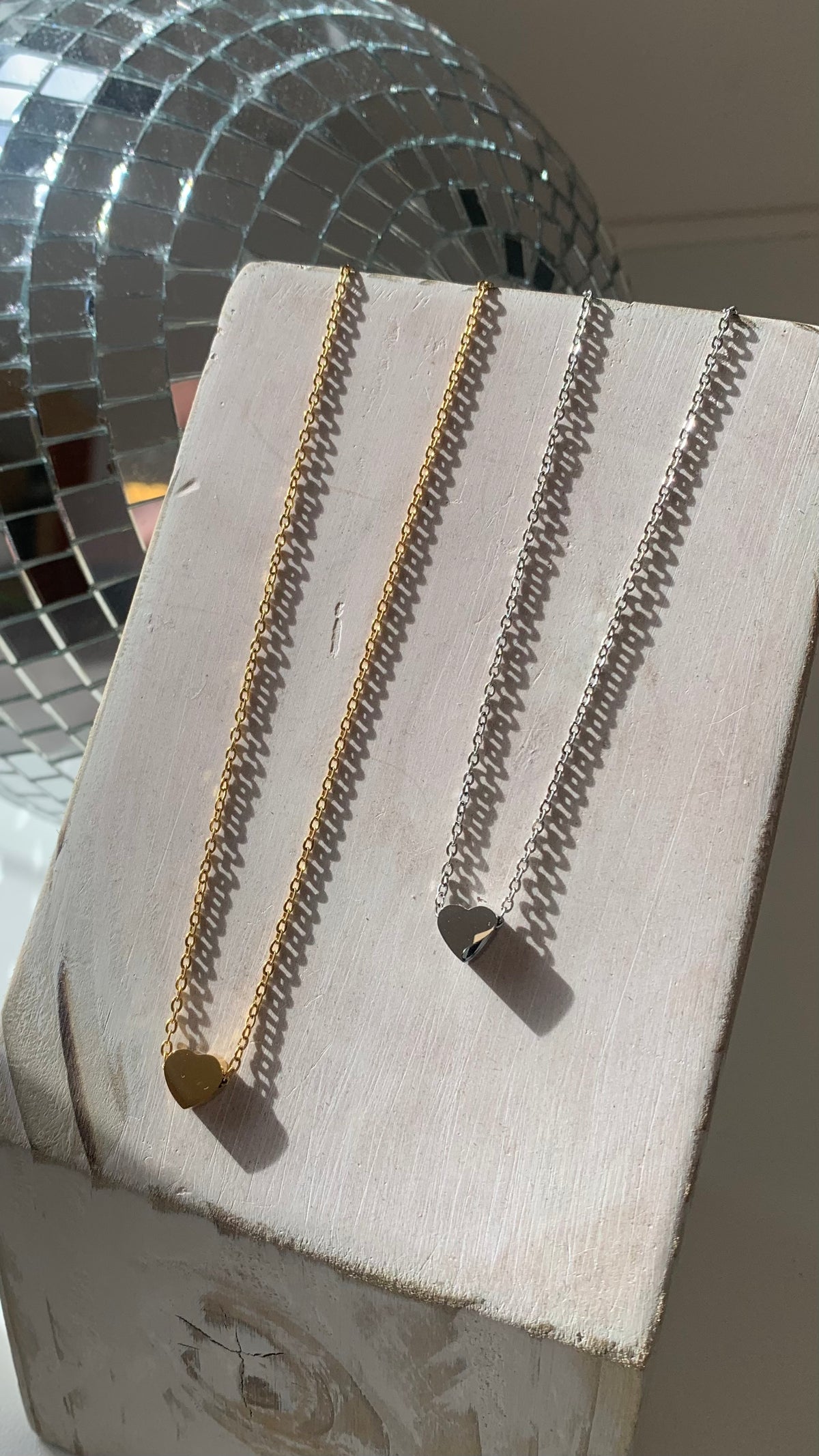 Adora Heart Necklace | Mondays Child | Waterproof - Sustainable Jewellery 