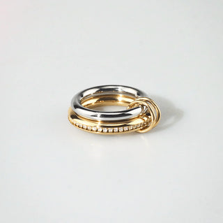 Zoe Stack Ring | 2 Tone Waterproof Ring | Monday's Child 