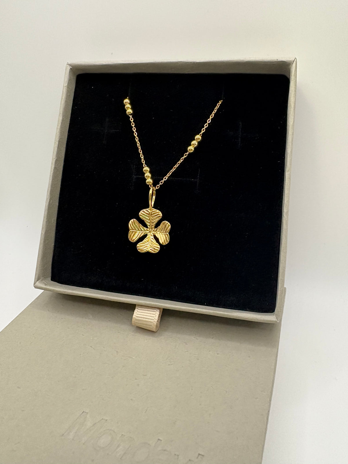 Four Leaf Clover Necklace | Empowering Jewellery | Monday's Child 