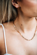 Pippa Paperclip Necklace | Mondays Child | Waterproof - Sustainable Jewellery 
