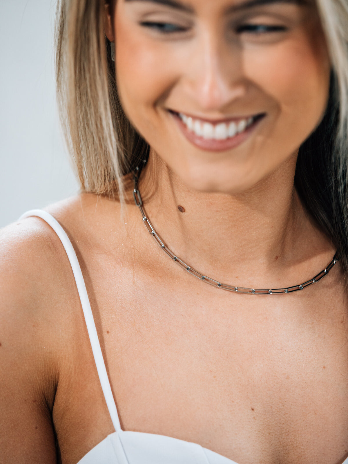 Pippa Paperclip Necklace | Mondays Child | Waterproof - Sustainable Jewellery 