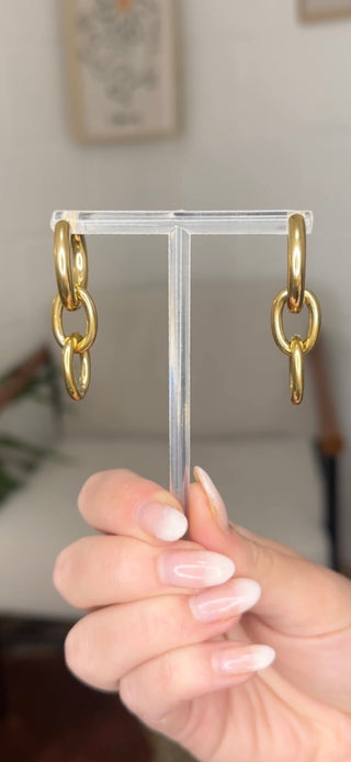 Phillipa Hoop Earrings | Waterproof Jewellery | Monday's Child