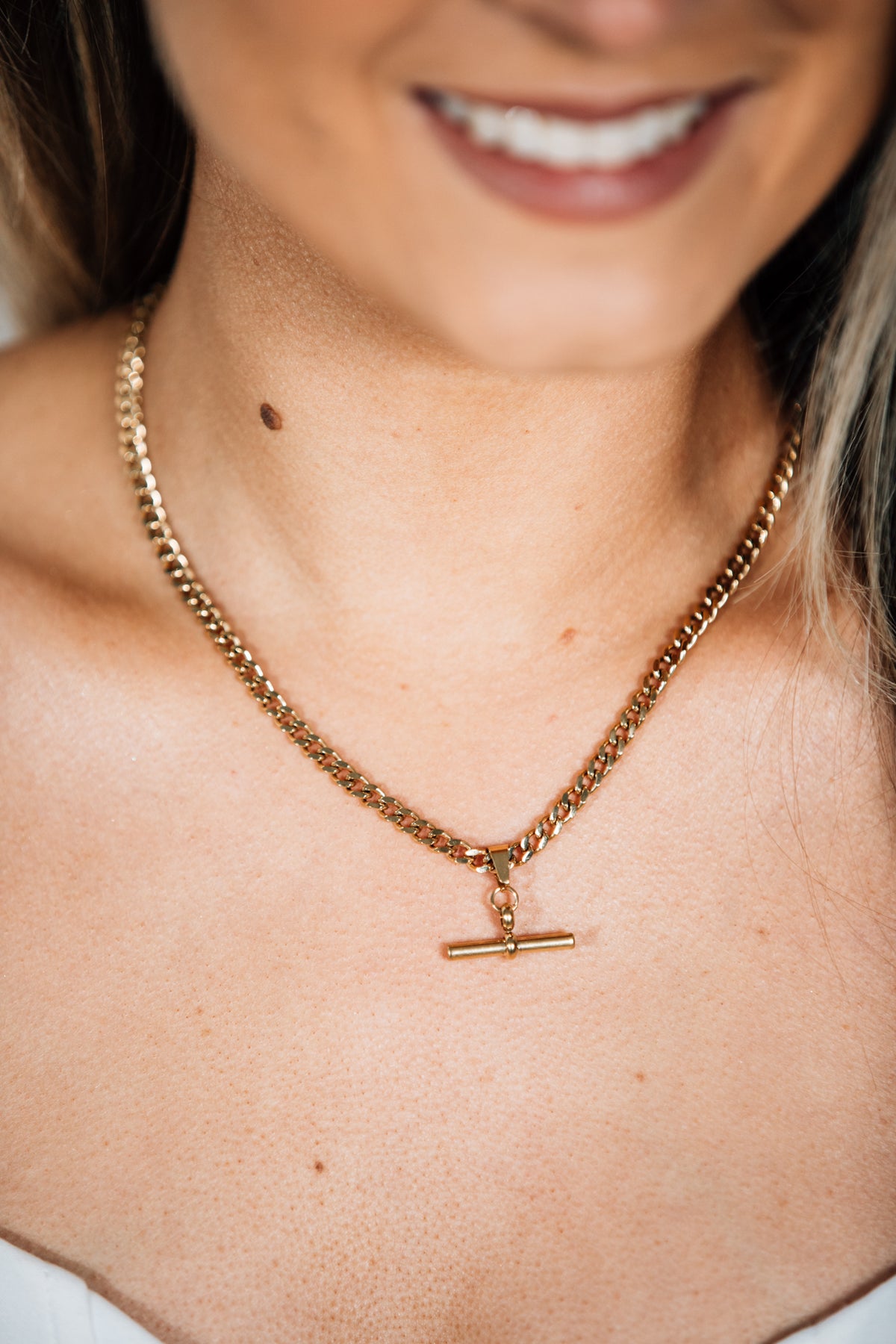 T Bar Necklace | Mondays Child | Waterproof - Sustainable Jewellery 