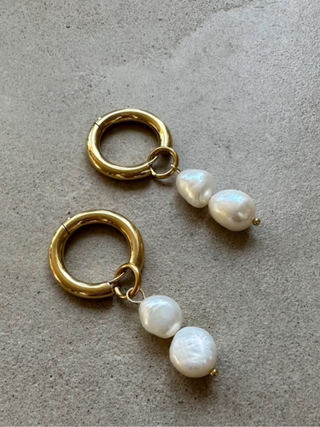 Bondi Hoop Earrings | Mondays Child | Waterproof - Sustainable Jewellery 