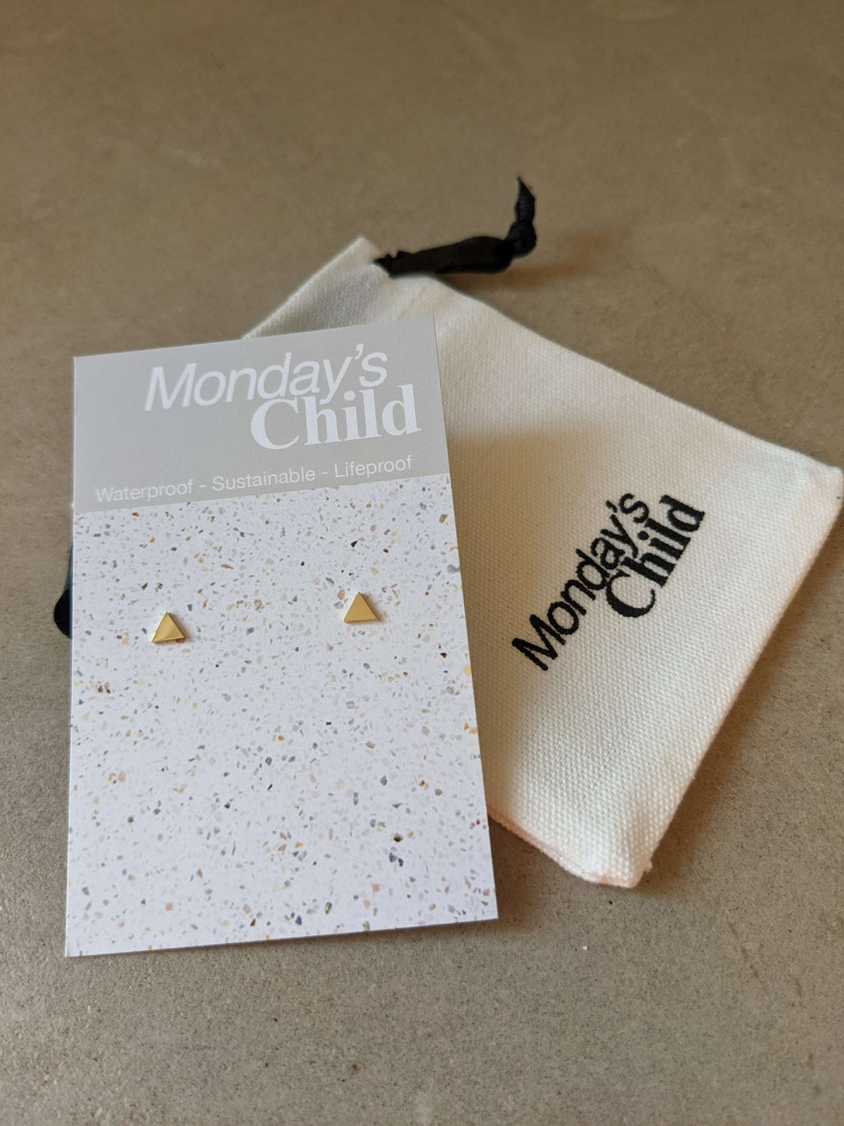 Pyramid Studs | Mondays Child | Water Proof Jewellery