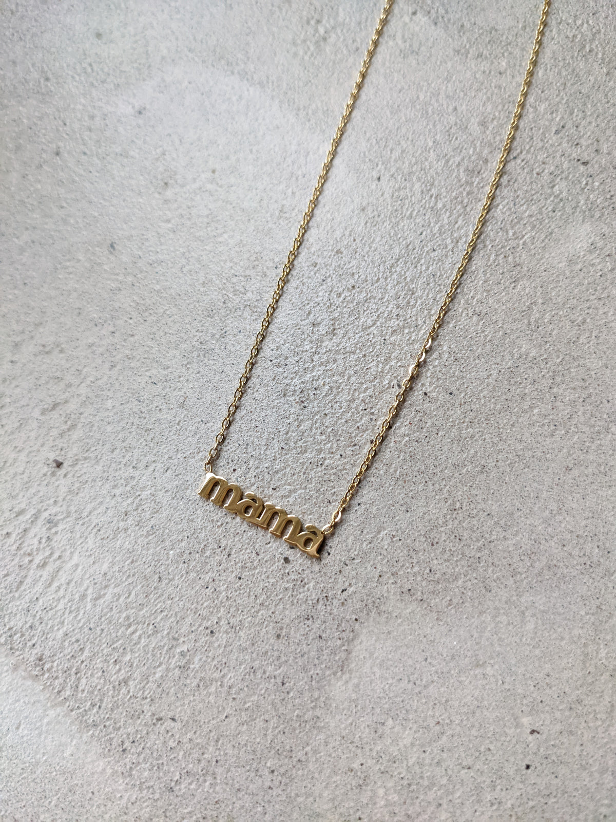 Mama Necklace | Mondays Child | Waterproof - Sustainable Jewellery 